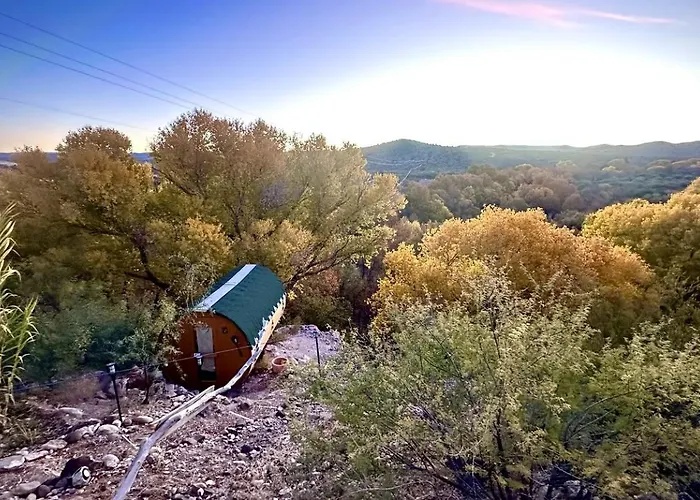 Amazing Unique Barrel Pod With Incredible Views For An Unforgettable Romantic Getaway Near Montezuma, Arizona Holiday home Lake Montezuma